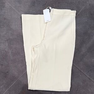 Mango Cream Wide Leg Pants